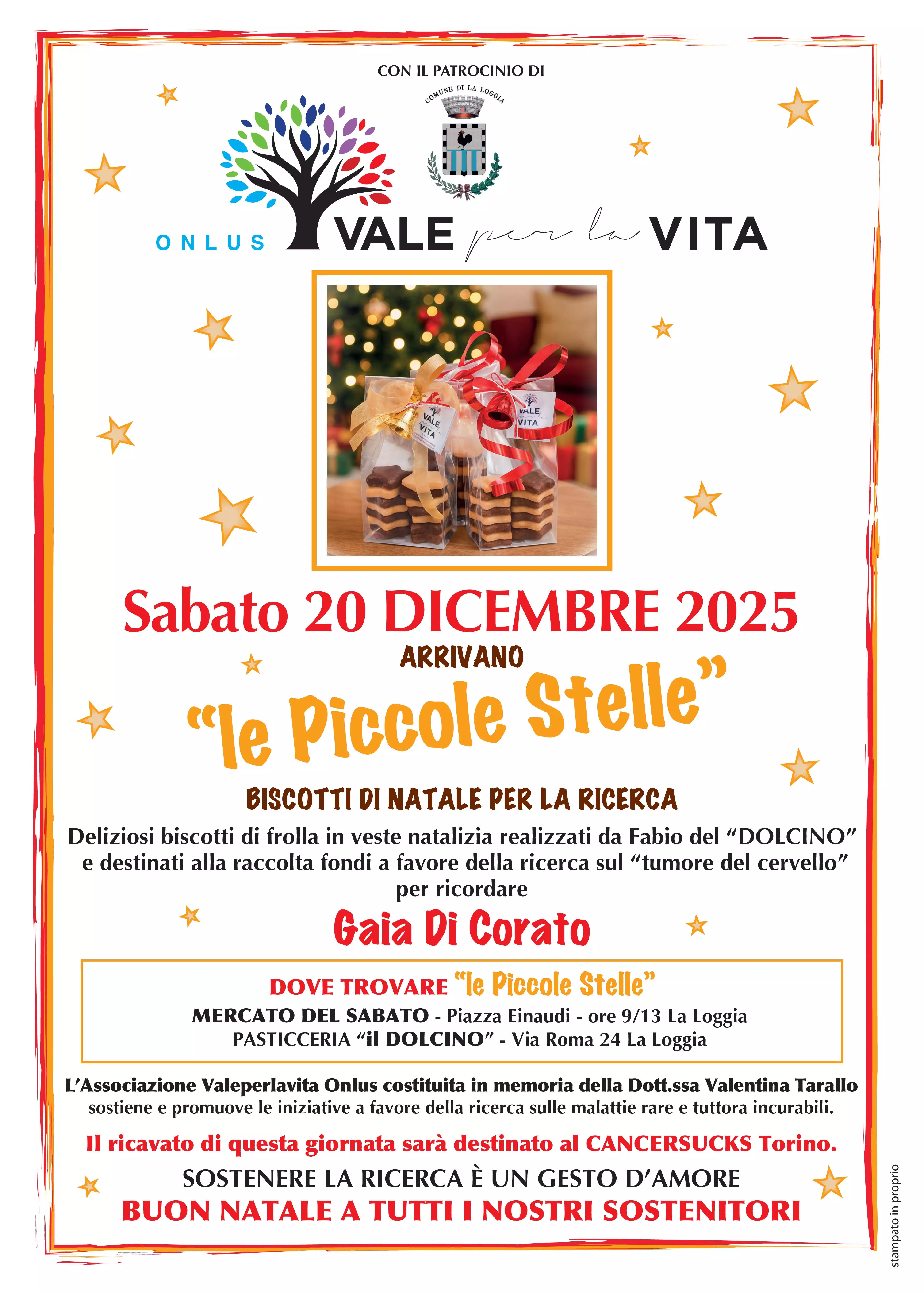 Biscotti di Natale per la ricerca: Sabato 20 dicembre 2025