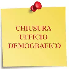 Chiusura servizio demografico: Lunedì 23 marzo 2026
