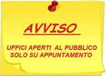Coronavirus - Accesso agli uffici comunali