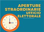 Aperture straordinarie